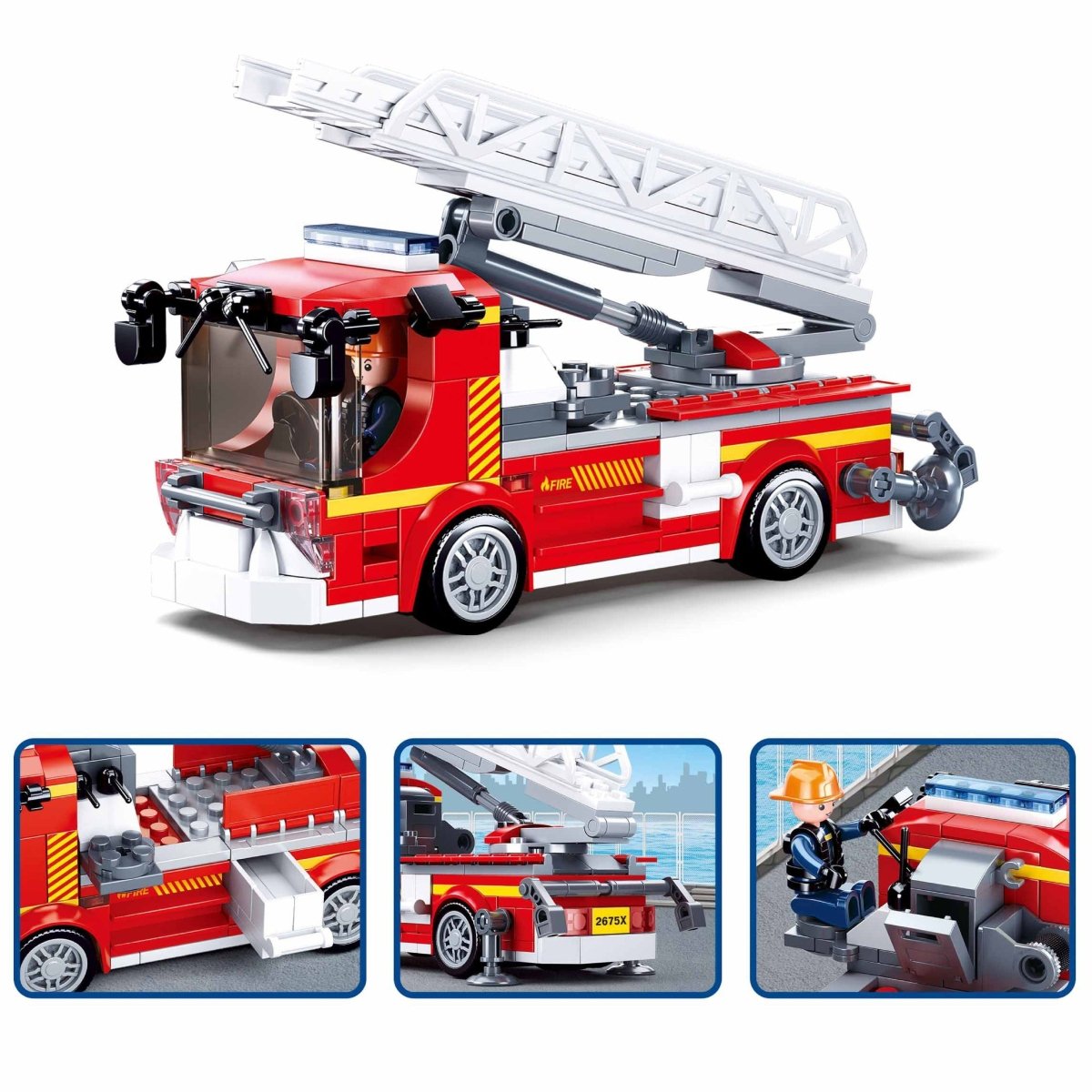 SLUBAN® Building Blocks Kit for Boys and Girls - Fire Engine - M38-B0966
