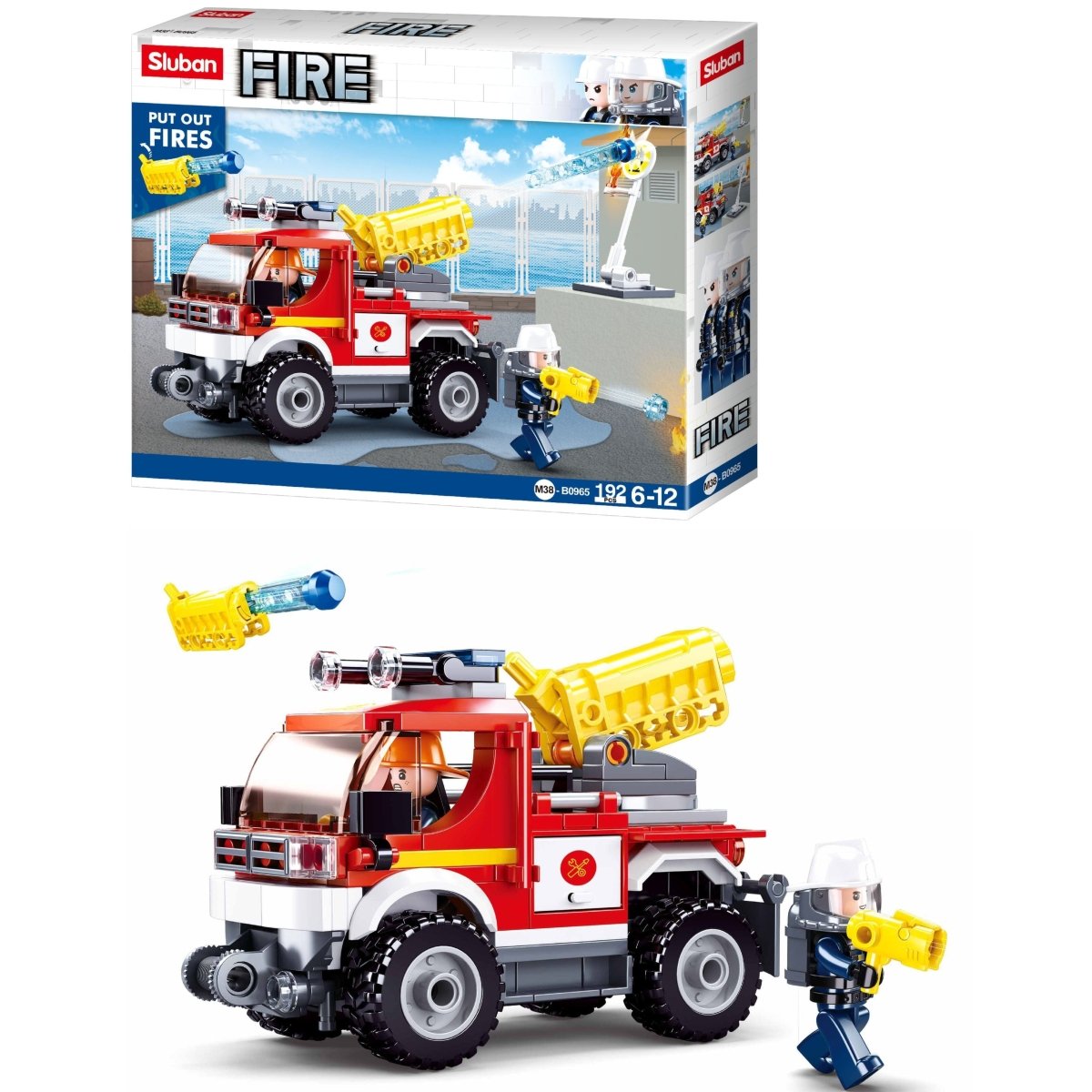 SLUBAN Building Blocks Kit for Boys and Girls - Fire Engine - M38-B0965