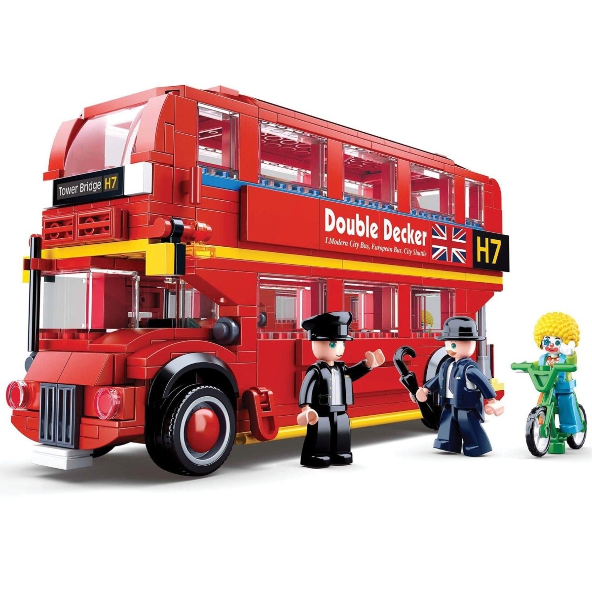 SLUBAN Building Blocks Kit for Boys and Girls - London Bus - M38-B0708