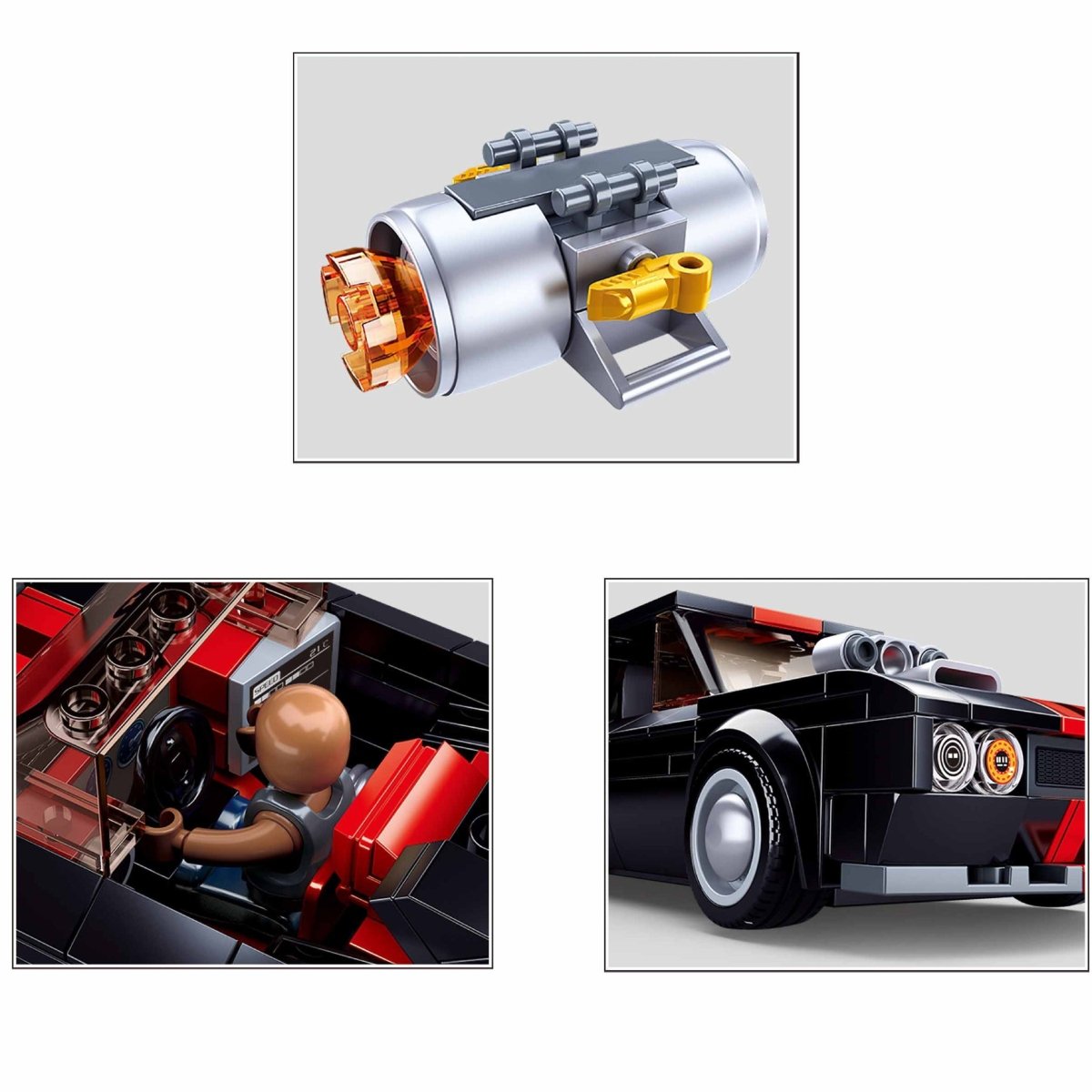 SLUBAN Building Blocks Kit for Boys and Girls - Modified Car 2 IN 1 - M38-B1085