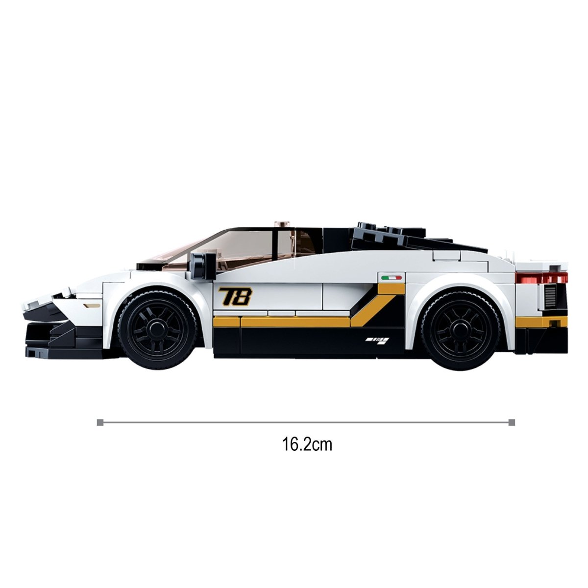 Sluban Racing Car- White Building Blocks Kit - M38-B0957