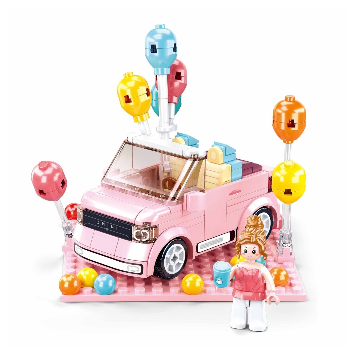 SLUBAN®Building Blocks Kit for Girls -Open Topped Car - M38-B1086