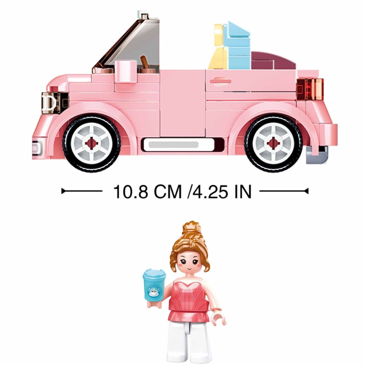 SLUBAN®Building Blocks Kit for Girls -Open Topped Car - M38-B1086