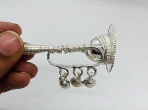 Trumpet Pure Silver Rattle & Whistle - TPSIL-RAT
