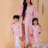 Twinning Combo-Gulaal Floral Print Anarkali Kurta Set With Boys Jacket Kurta Pajama Set - KES3-GLFWGB