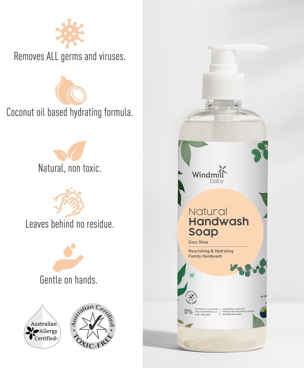 Windmill Baby Natural Coco Shea Handwash Liquid Soap- 450 ml - WMB018