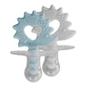 ZoLi BINKI.T Pacifier + Teether Combination Hedgehog(Pack of 2)- Mist Blue/Ash - BF19PTMH01