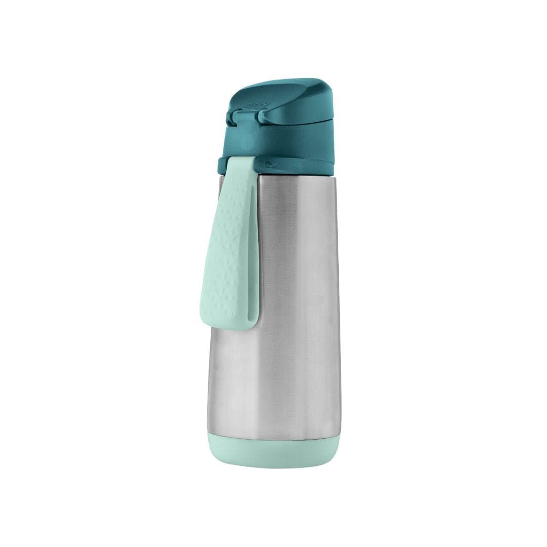 B.Box Insulated Sport Spout Drink Water Bottle Emerald Forest Green- 500ml - 500907