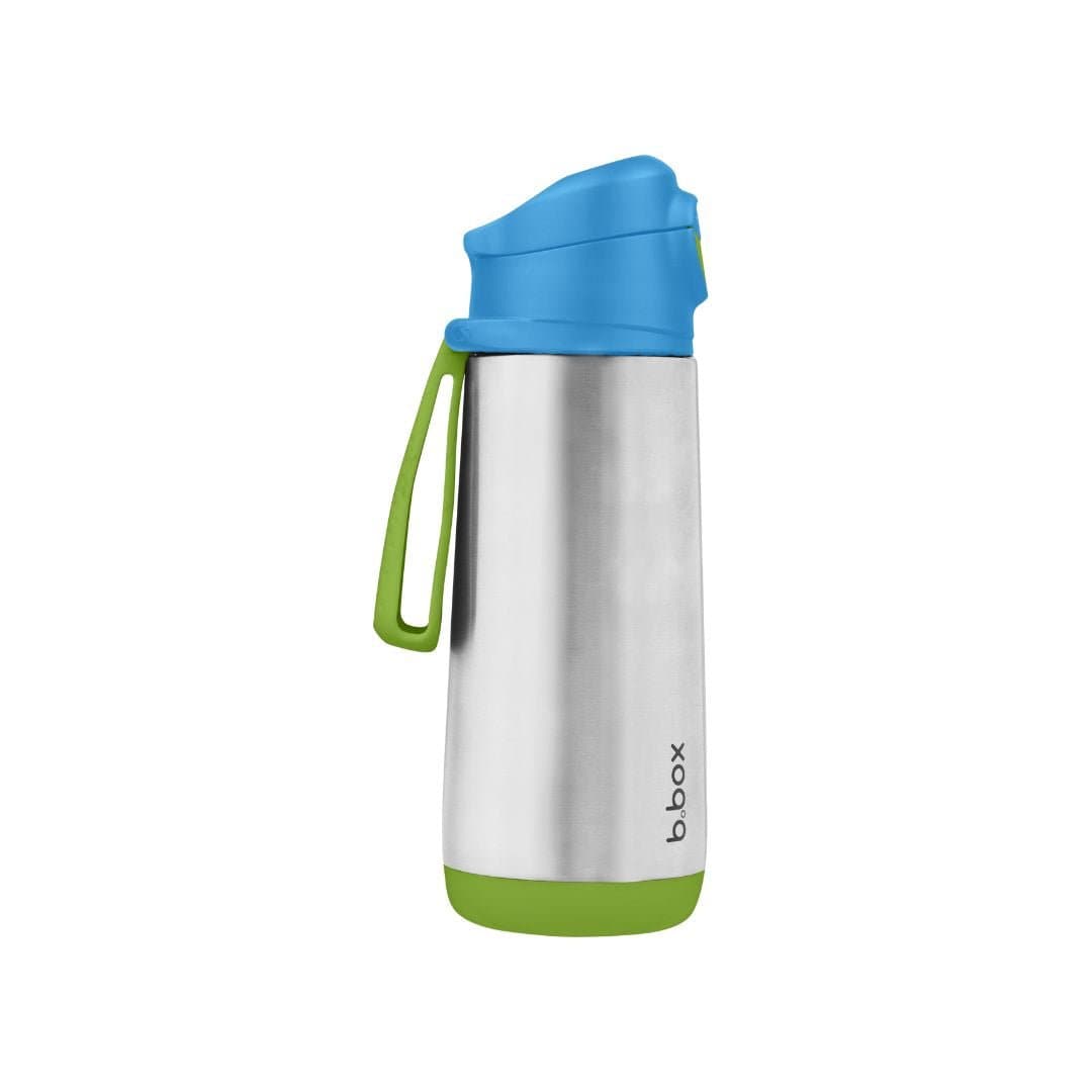 B.Box Insulated Sport Spout Drink Water Bottle Ocean Breeze Blue Green: 500ml - 500933