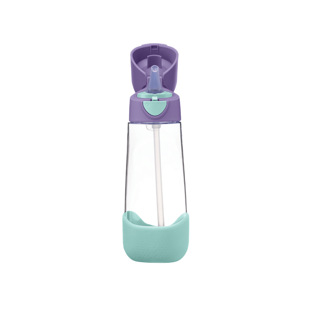 b.box Tritan straw Drink Bottle 600ml Lilac Pop Purple - 500503