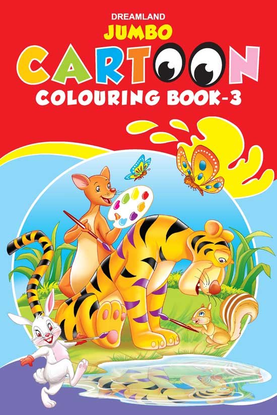 Dreamland Publications Jumbo Cartoon Colouring Book- 3 - 9788184516951