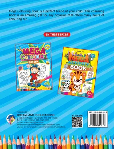 Dreamland Publications Mega Colouring Book - 9789350891810