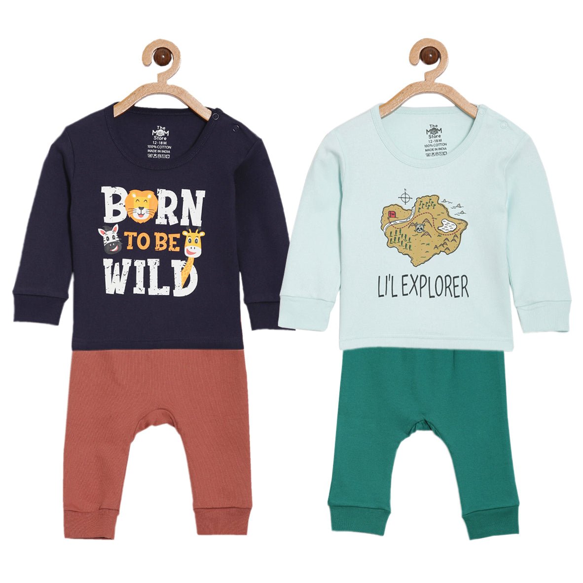 Infant Set Combo of 2- Born To Be Wild & Little Explorer - IPS2-ET-BWLE-0-3
