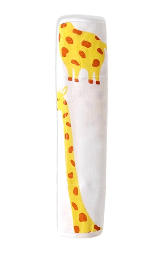 Muslin Burp Cloth Combo of 2- Option 1: Tall as A Giraffe-Blue Forest - MSBC2-TGBLF