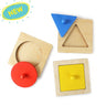 Shumee Montessori Wooden Shapes Peg Puzzle- Set of 3 - PUZ-IN-W-MSPT-1YRS-0181