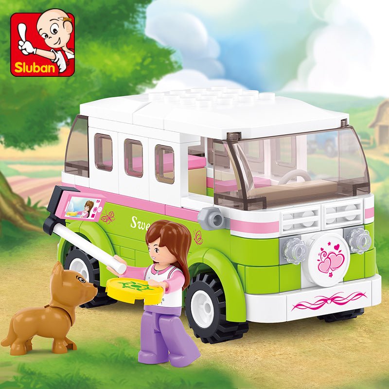 Sluban Touring Wagon Block Toy Set - M38-B0523