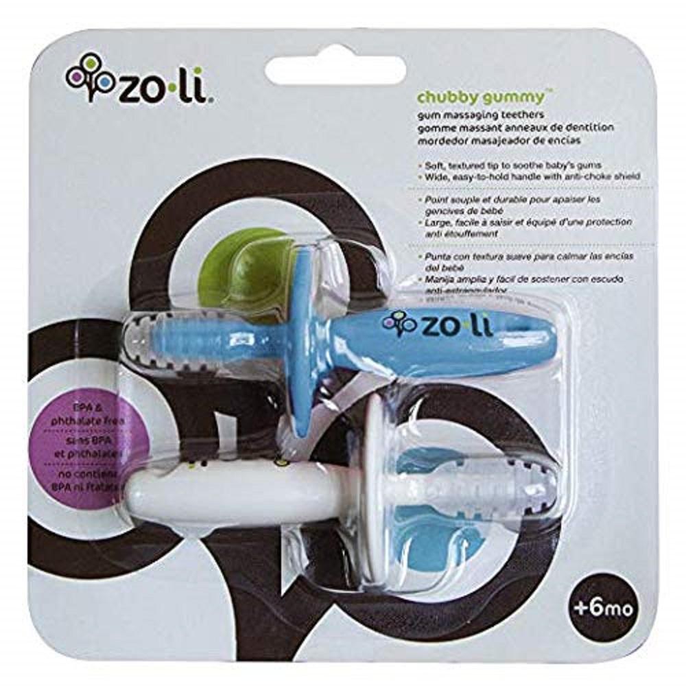 ZoLi CHUBBY GUMMY Gum Massager(Pack of 2) - Mist Blue/Ash - BC19CGMBG2