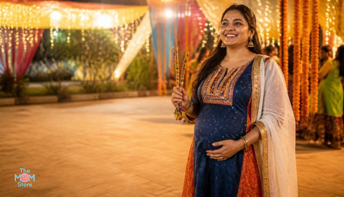 What Should I Wear for Navratri When I’m Pregnant? 9 Days, 9 Colors & 9 Comfortable Looks - The Mom Store
