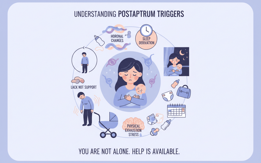 Factors that can trigger postpartum depression