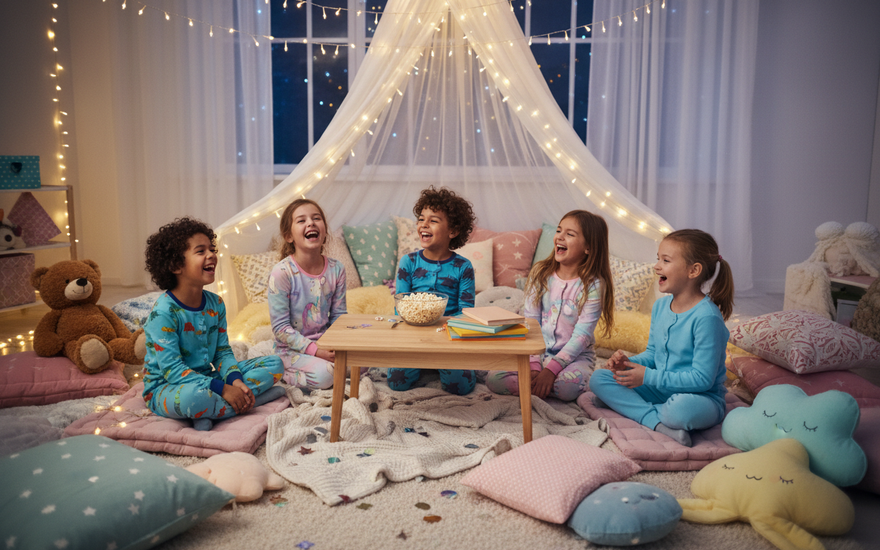 How to Organize the Perfect Pajama Party for Your Child (With Cozy Night Suit Ideas)