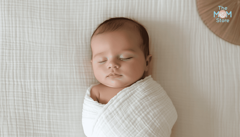 How to Swaddle a Newborn Baby (Step-by-Step Guide) - The Mom Store