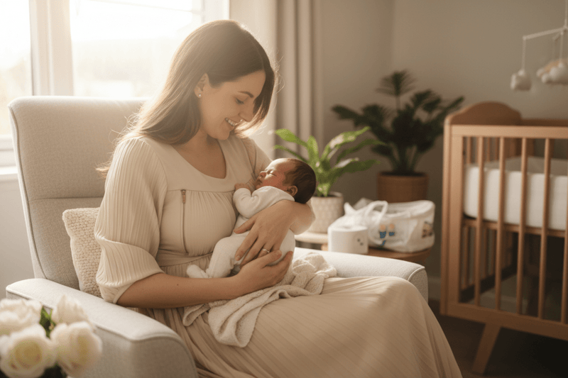 The Best Nursing Dress for New Moms: The One I Wore Bringing My Baby Home - The Mom Store