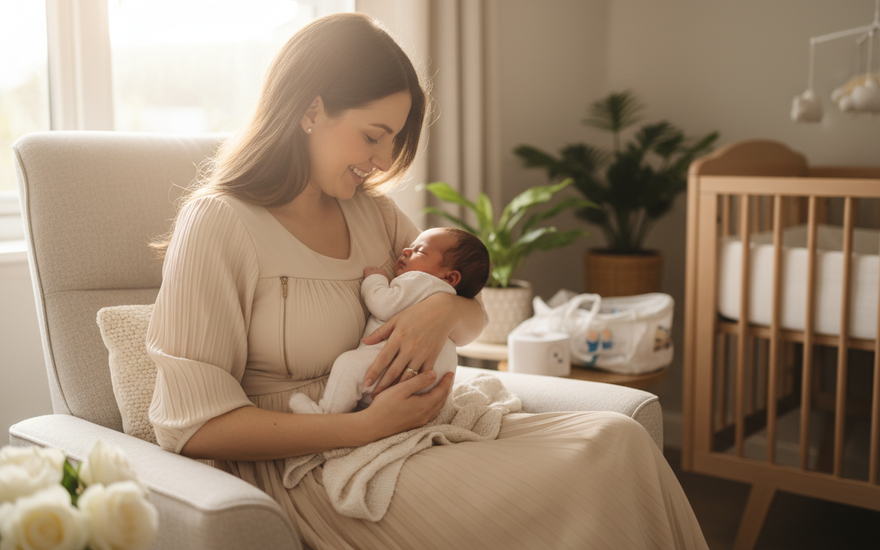 The Best Nursing Dress for New Moms: The One I Wore Bringing My Baby Home