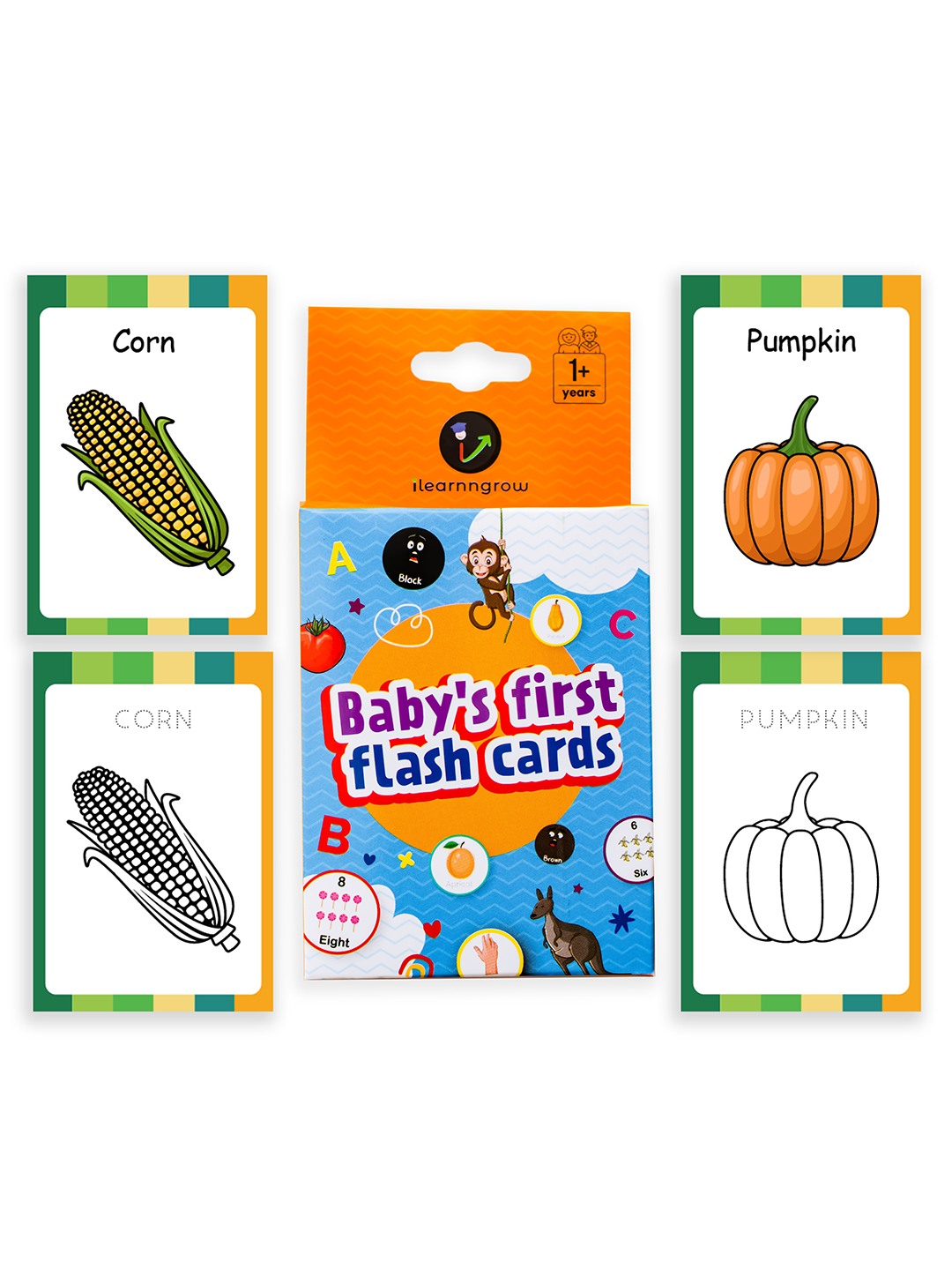 iLearnNgrow Baby's First Vegetables Flash Cards