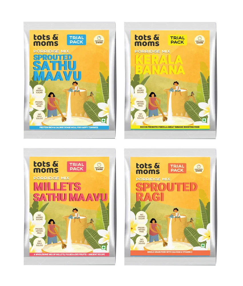 Tots&Moms Trial Pack - Cereals Combo 4 Packs