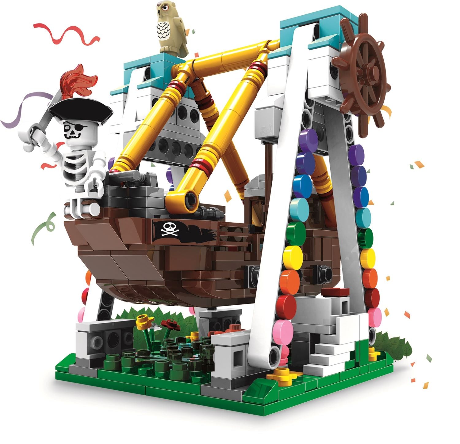 Playzu Building Blocks Pirate Ship