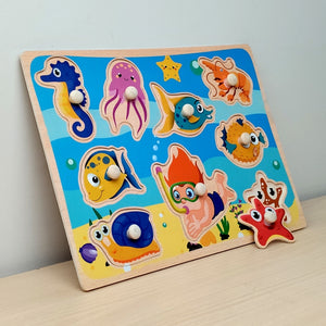 Wudly Sea Animals Puzzle Board - Fun Learning Toy | The Mom Store - The Mom Store