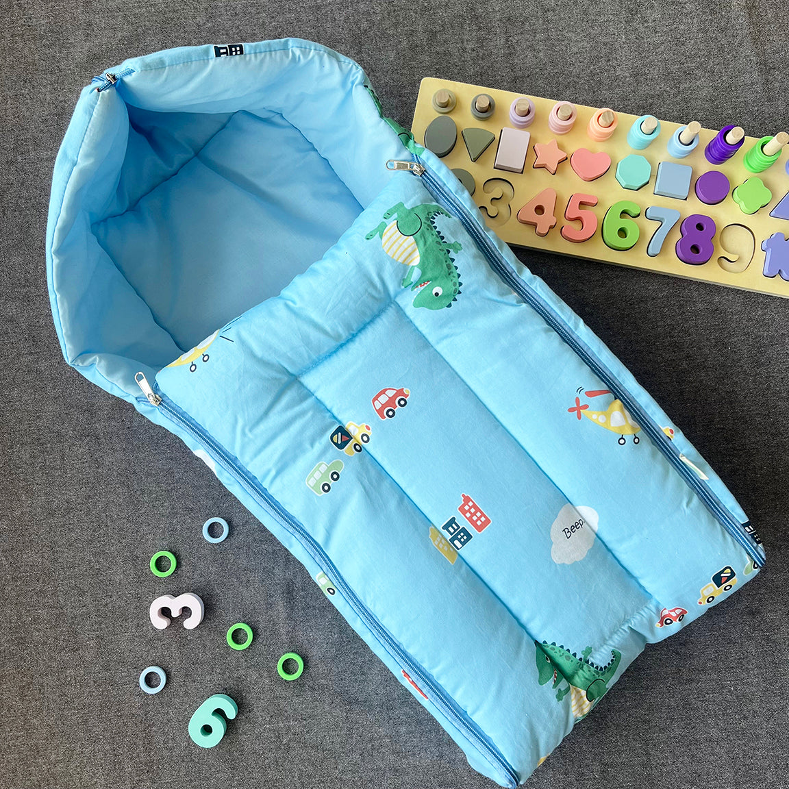 Oranges & Lemons | Carry Nest | Blue