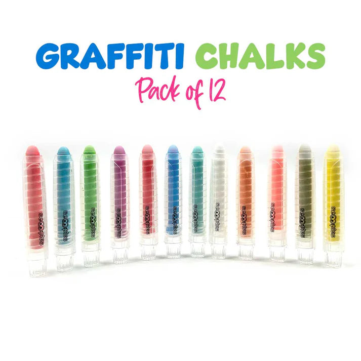 Scoobies Graffiti Chalks (Dust Free Chalk for Hassle Free Learning)