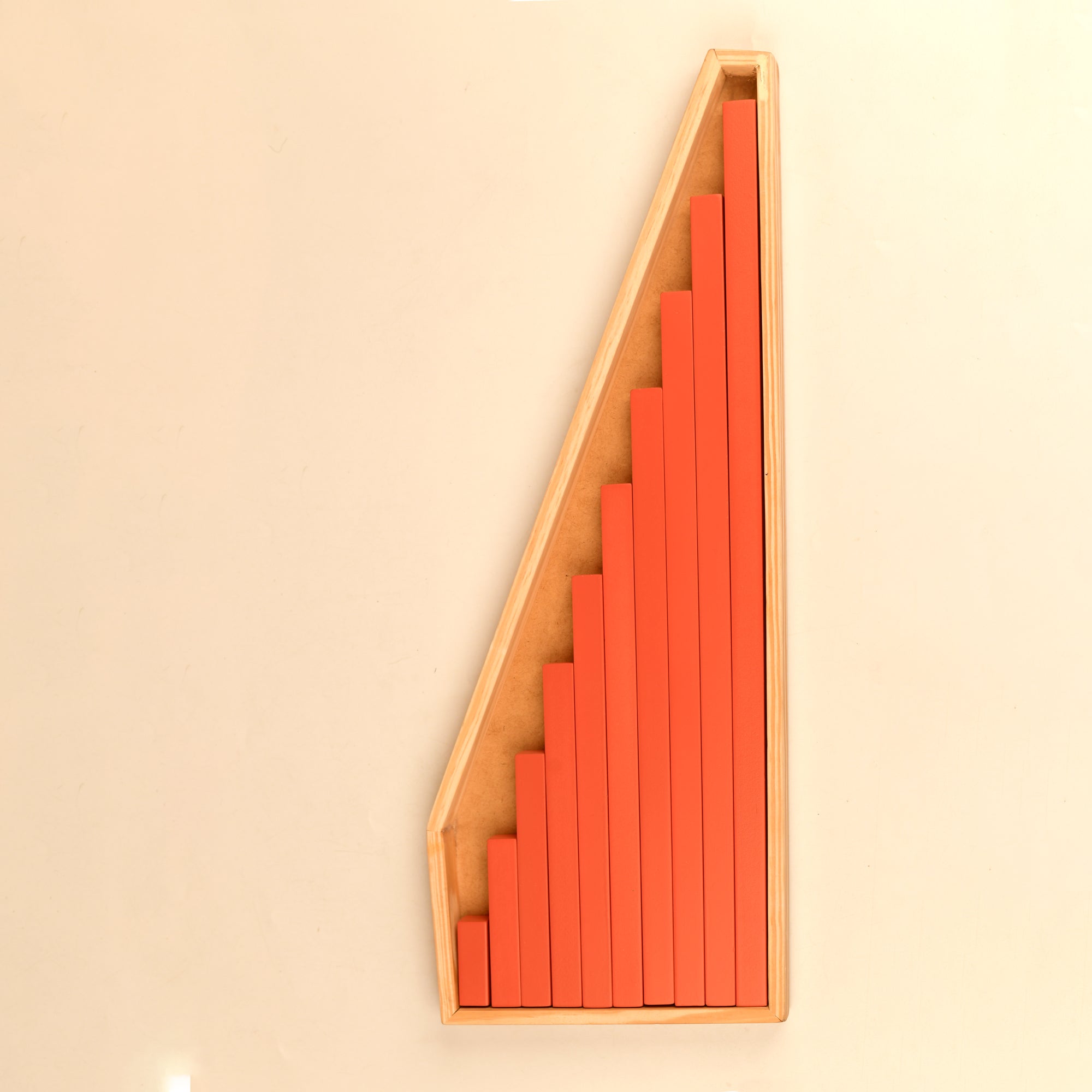 Playbox Wooden Red rod steps Sticks Blocks Toy Set for Toddler & Kids Baby Toys