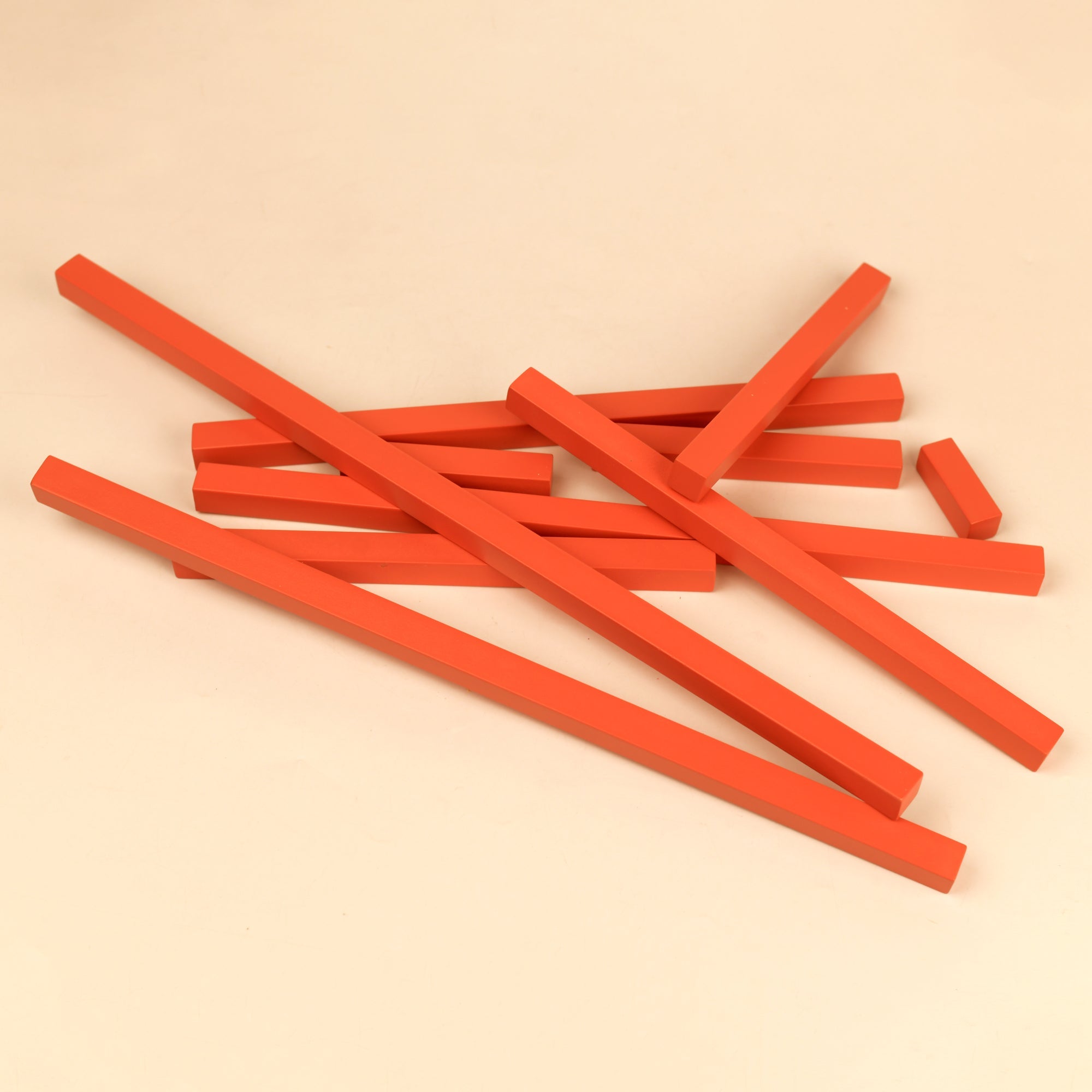 Playbox Wooden Red rod steps Sticks Blocks Toy Set for Toddler & Kids Baby Toys