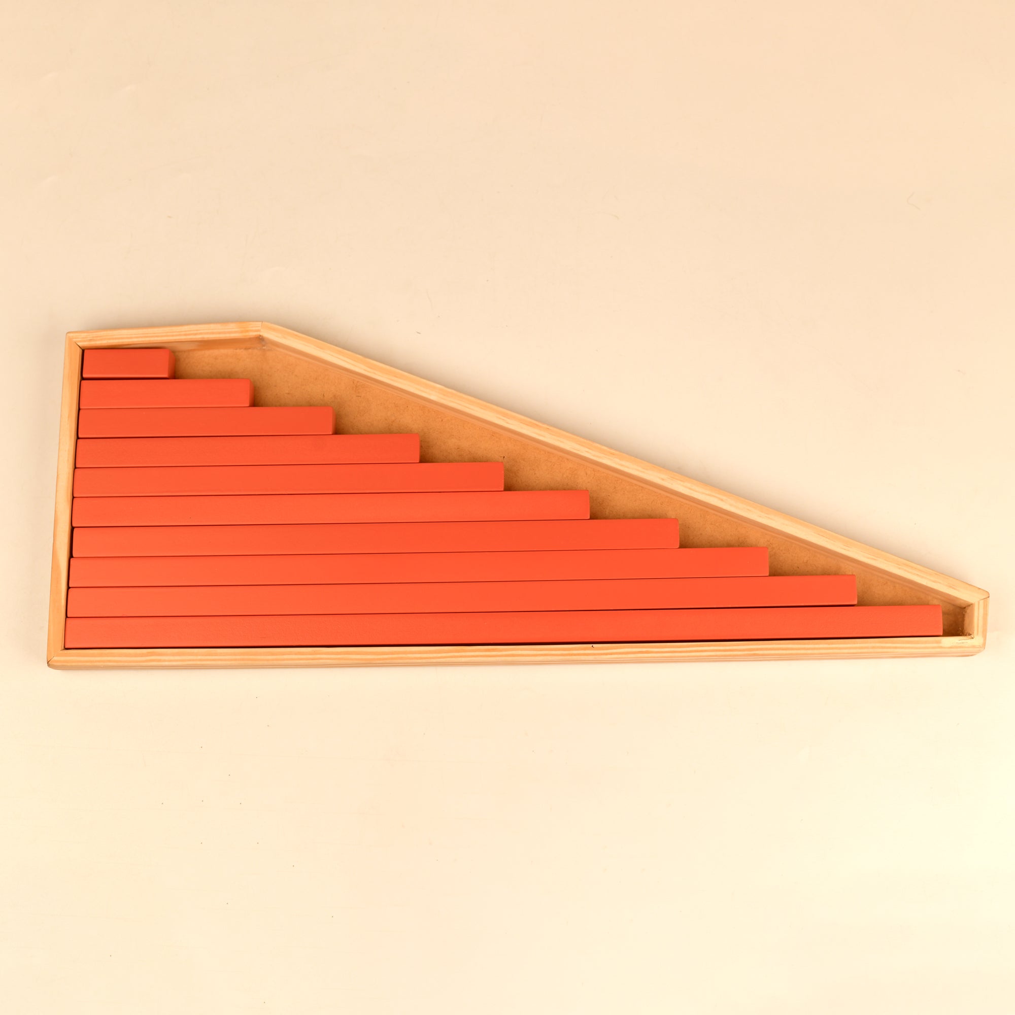 Playbox Wooden Red rod steps Sticks Blocks Toy Set for Toddler & Kids Baby Toys