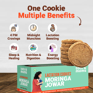 Tots & Moms Lactation Cookies – Moringa & Jowar - The Mom Store