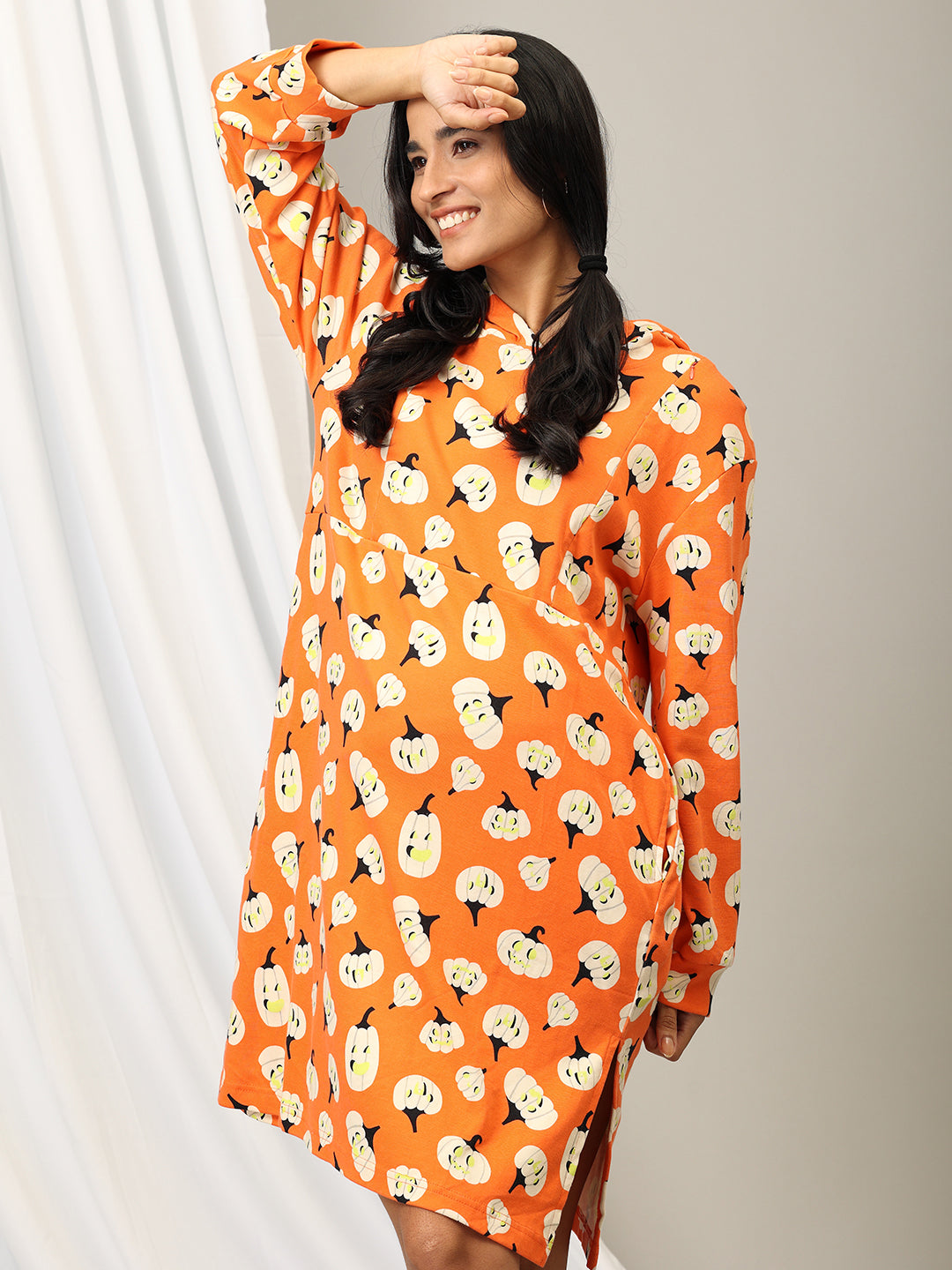 Chill & Thrill Maternity and Nursing Hoodie Dress