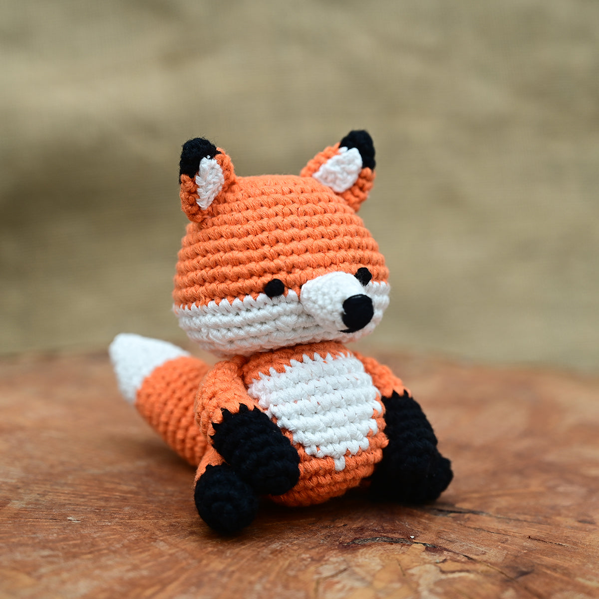 Himalayan Blooms Crochet Fox Toy