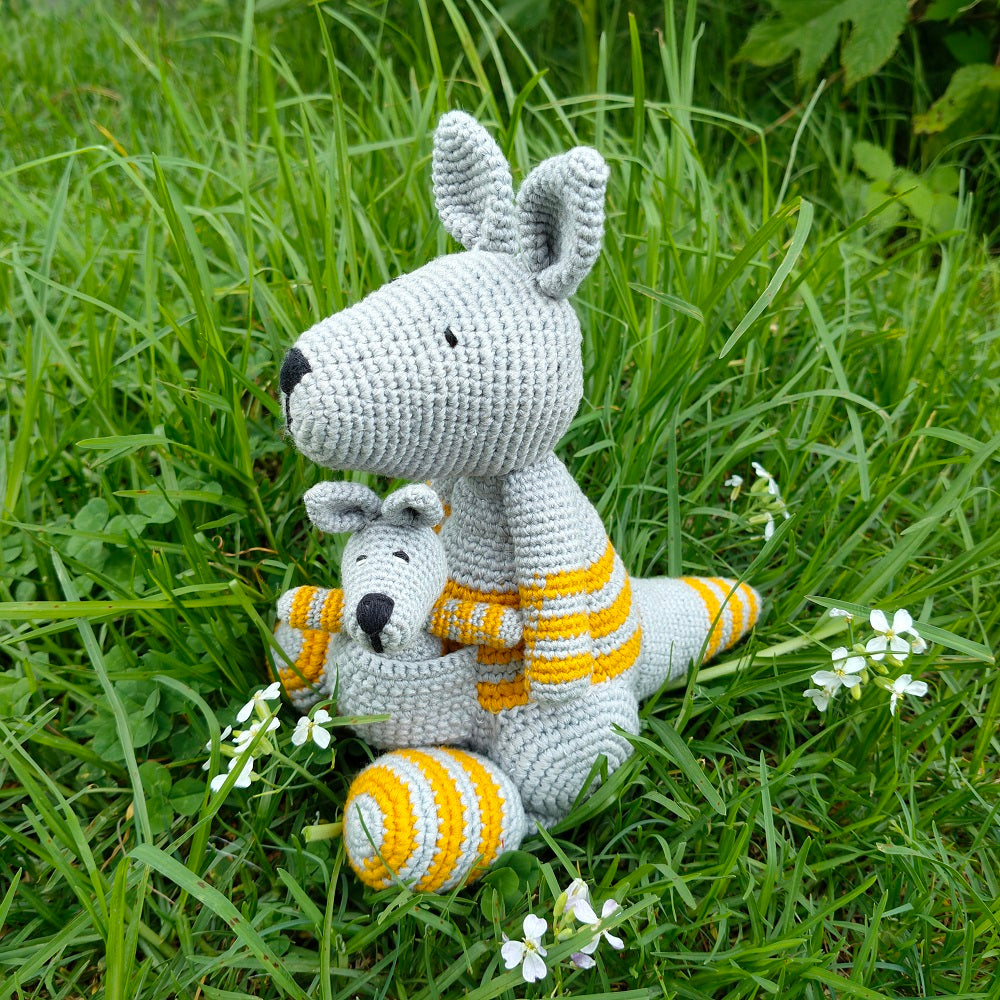 Himalayan Blooms Crochet Kangaroo Toy