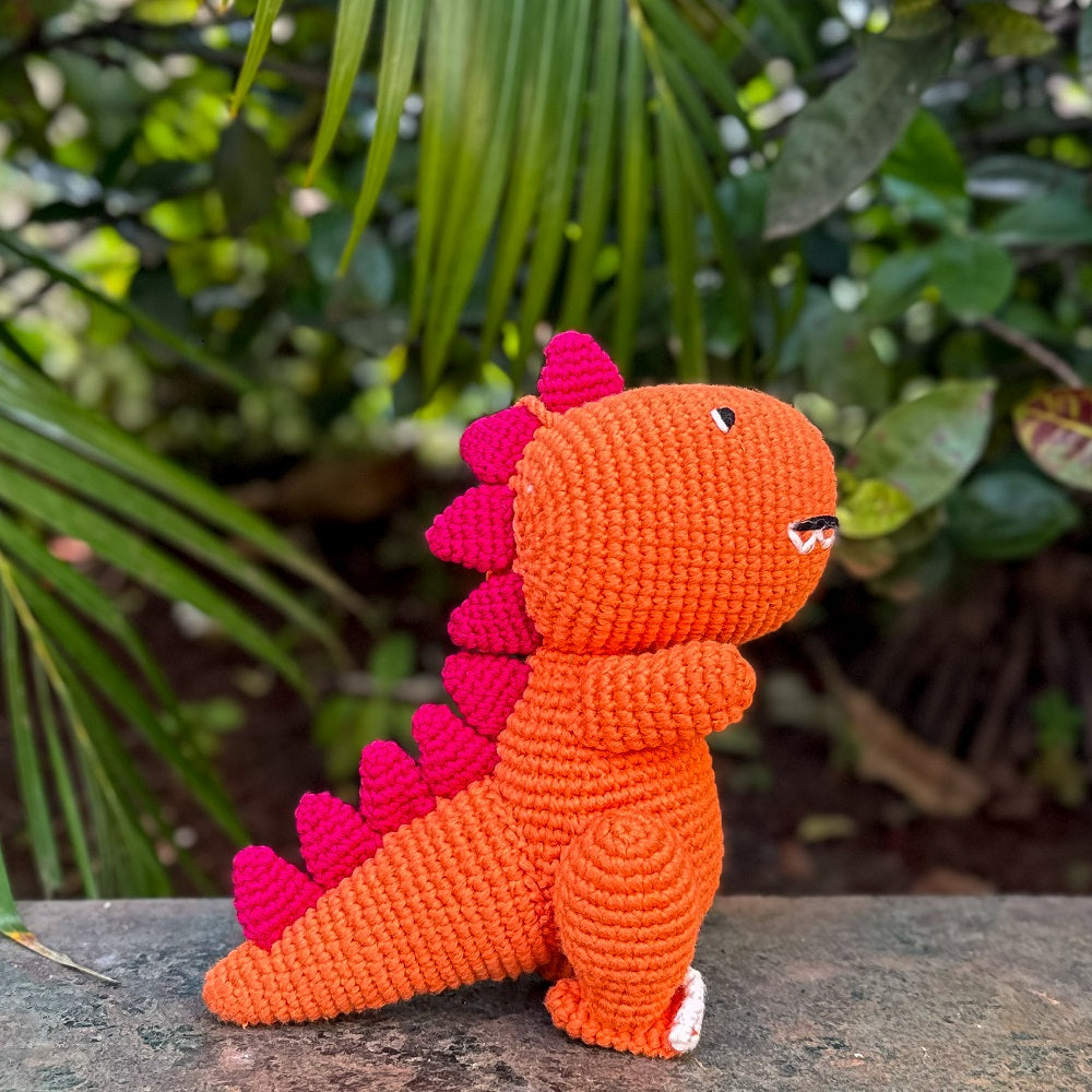 Himalayan Blooms Crochet T-Rex Toy