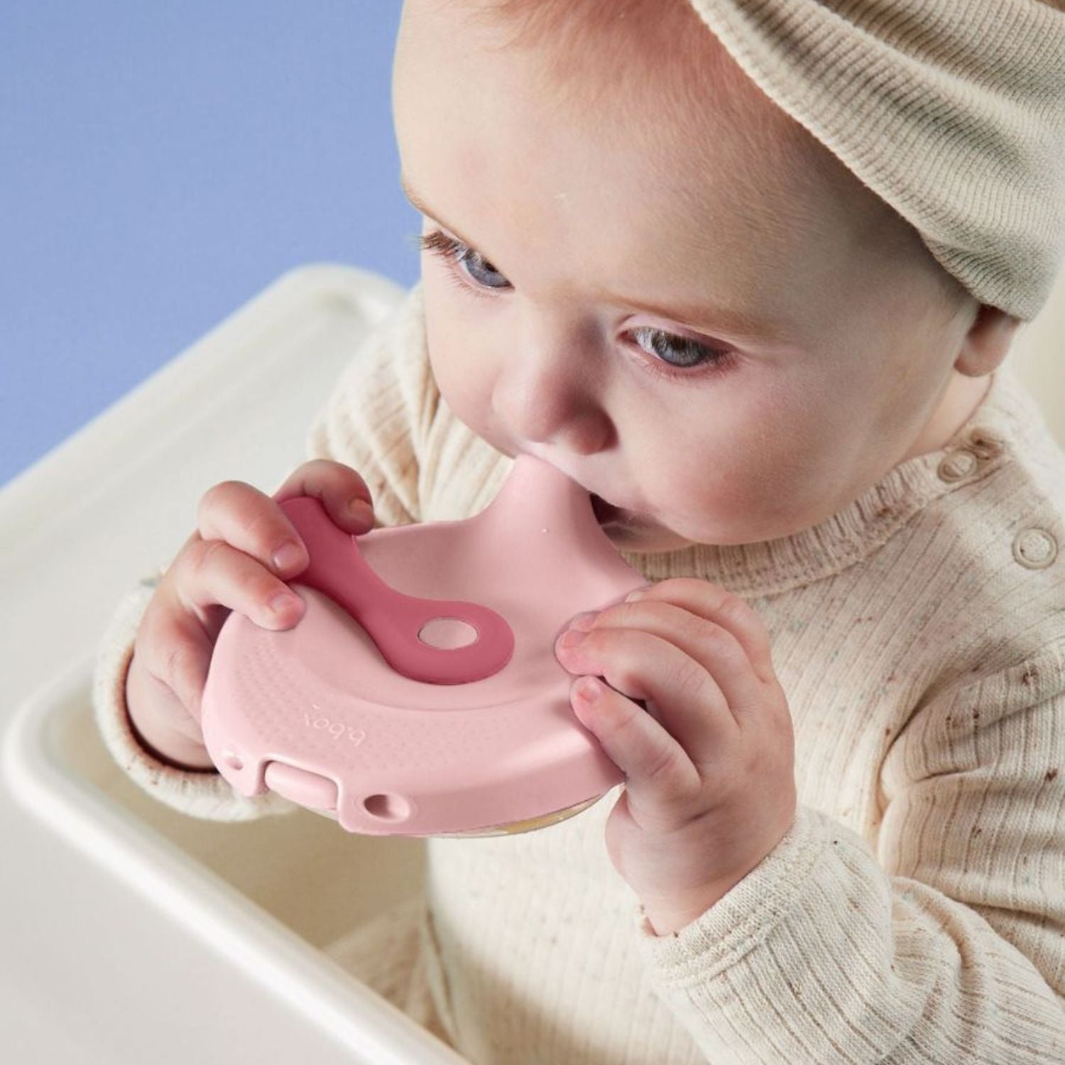 b.box Fill + Feed Silicone Feeding Pouch Blush Pink