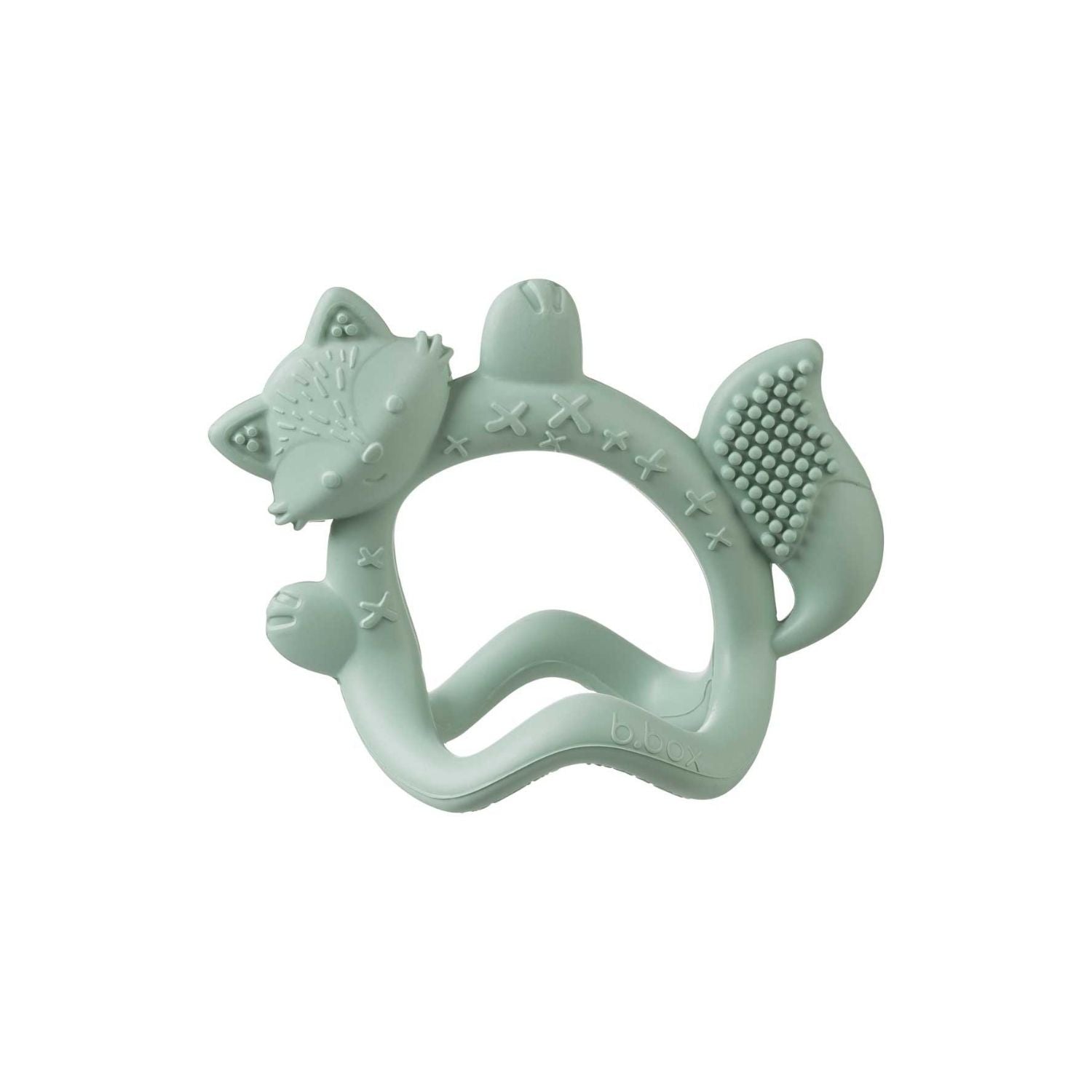 b.box Silicone Wrist Teether Fox Sage Green