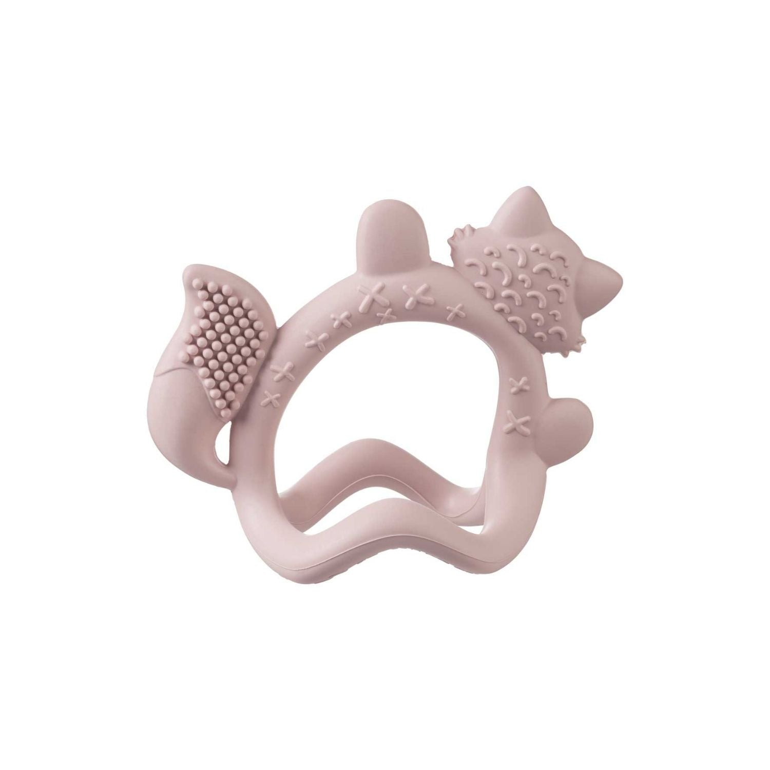 b.box Silicone Wrist Teether Fox Blush Pink