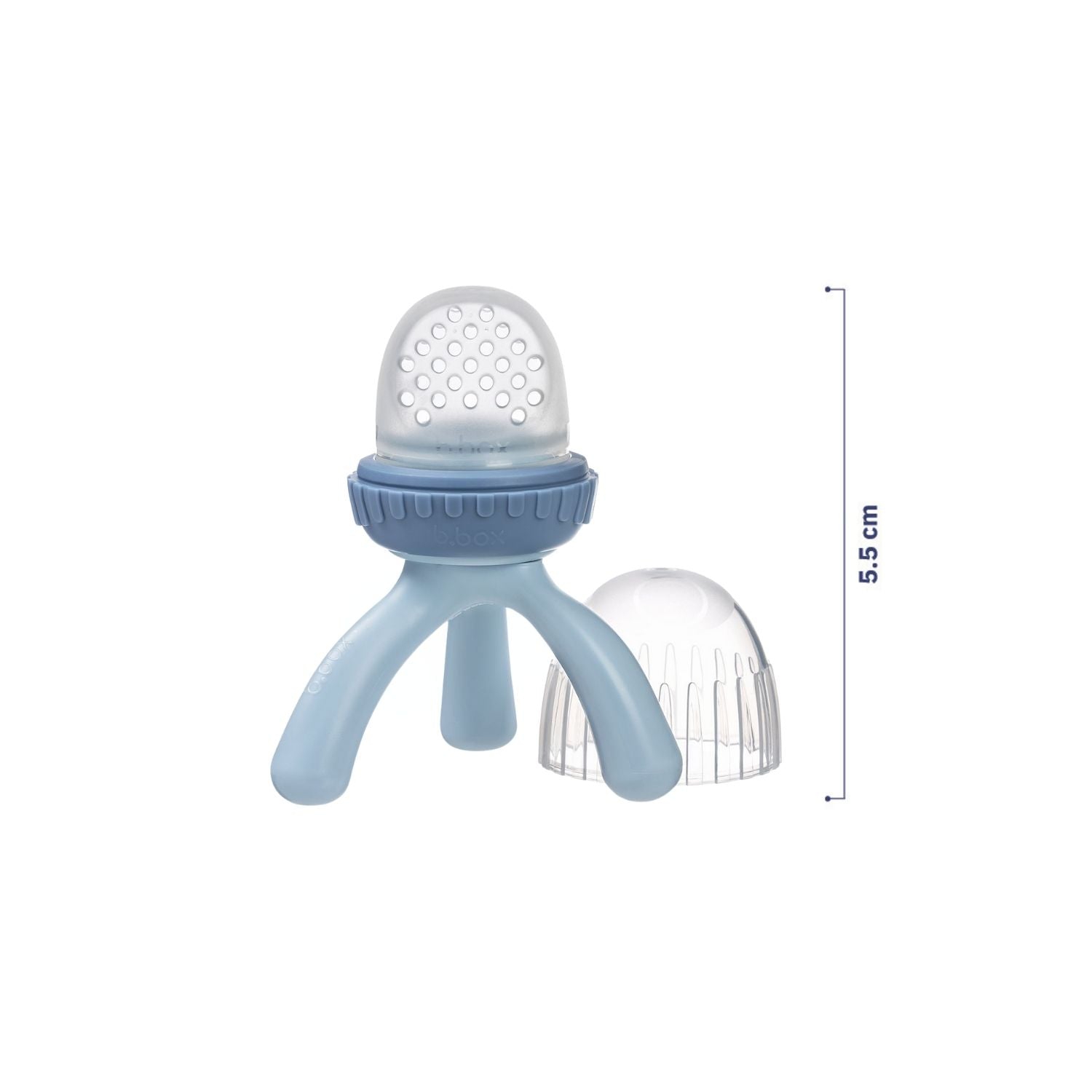 b.box Silicone Fresh Food Feeder Lullaby Blue