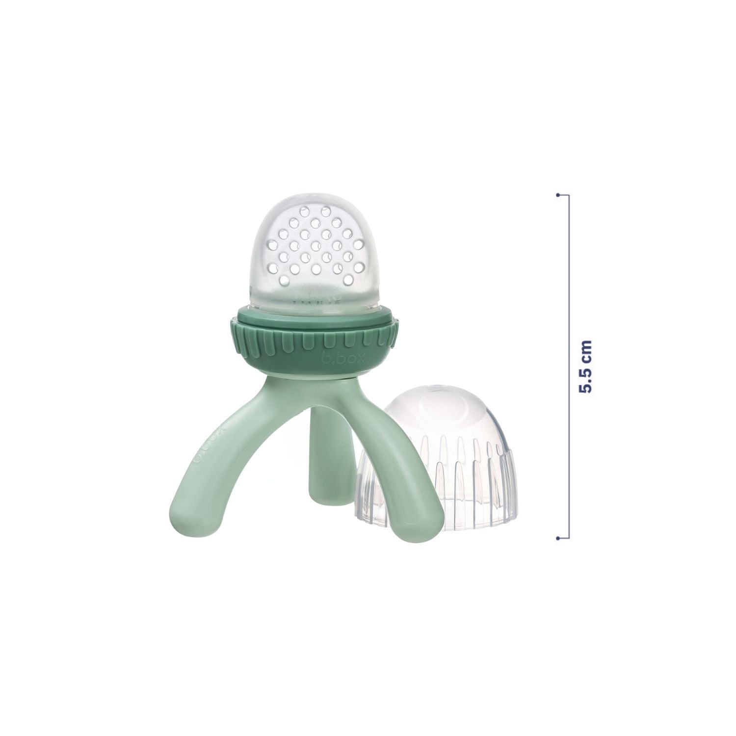 b.box Silicone Fresh Food Feeder Sage Green