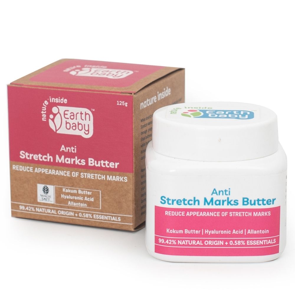 EarthBaby Anti-Stretch Marks Butter, 99.42% Natural Origin, 125g