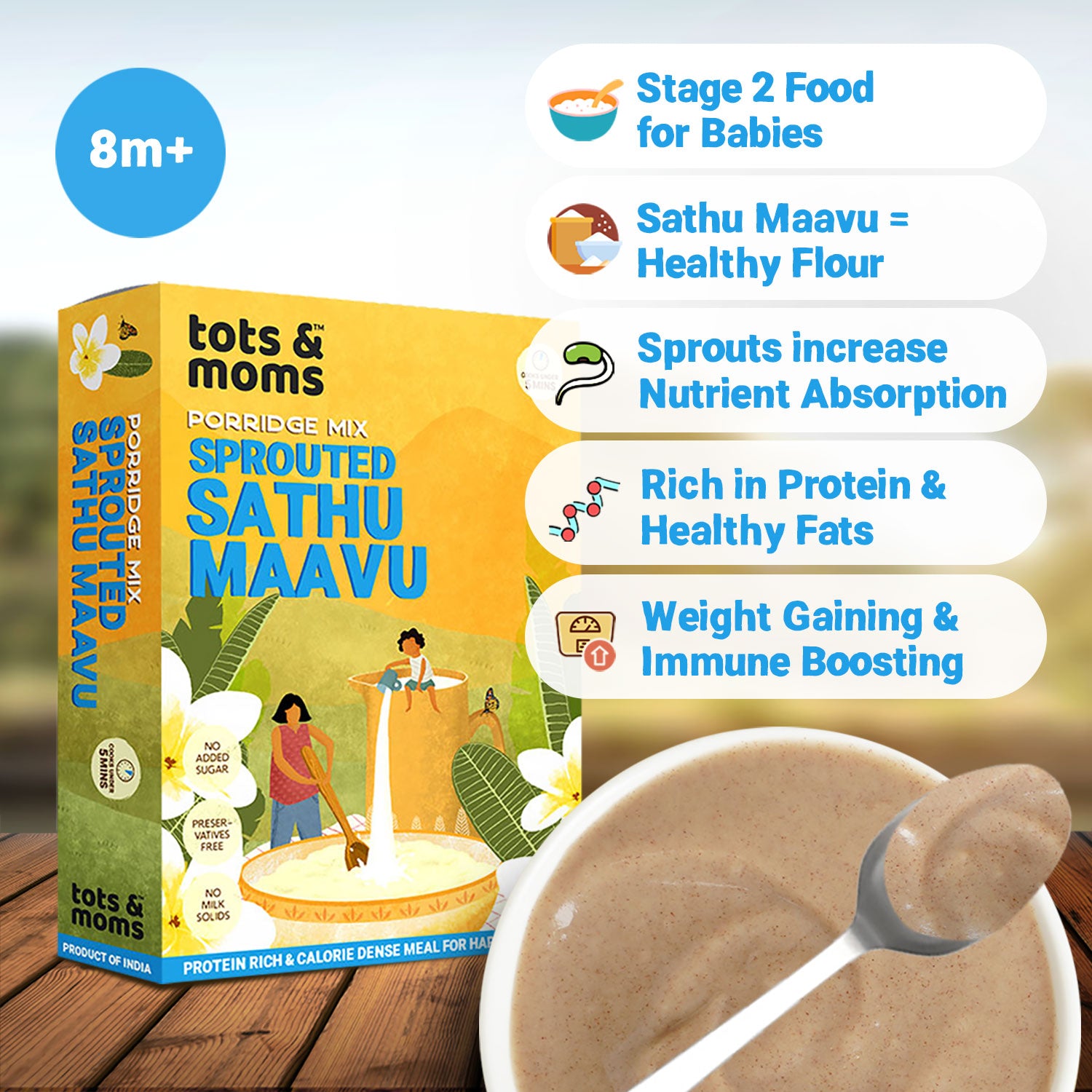 Tots & Moms Weight Gaining Foods Combo - Pack of 4