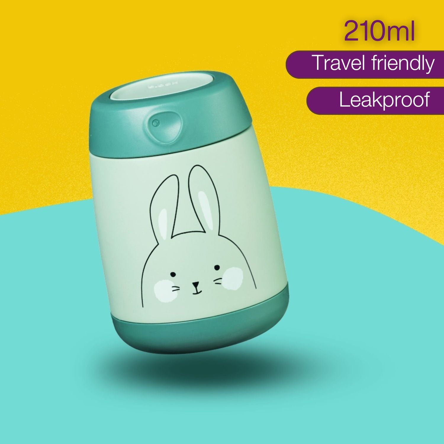 B.Box Insulated Food Jar - Mini - So Bunny Green