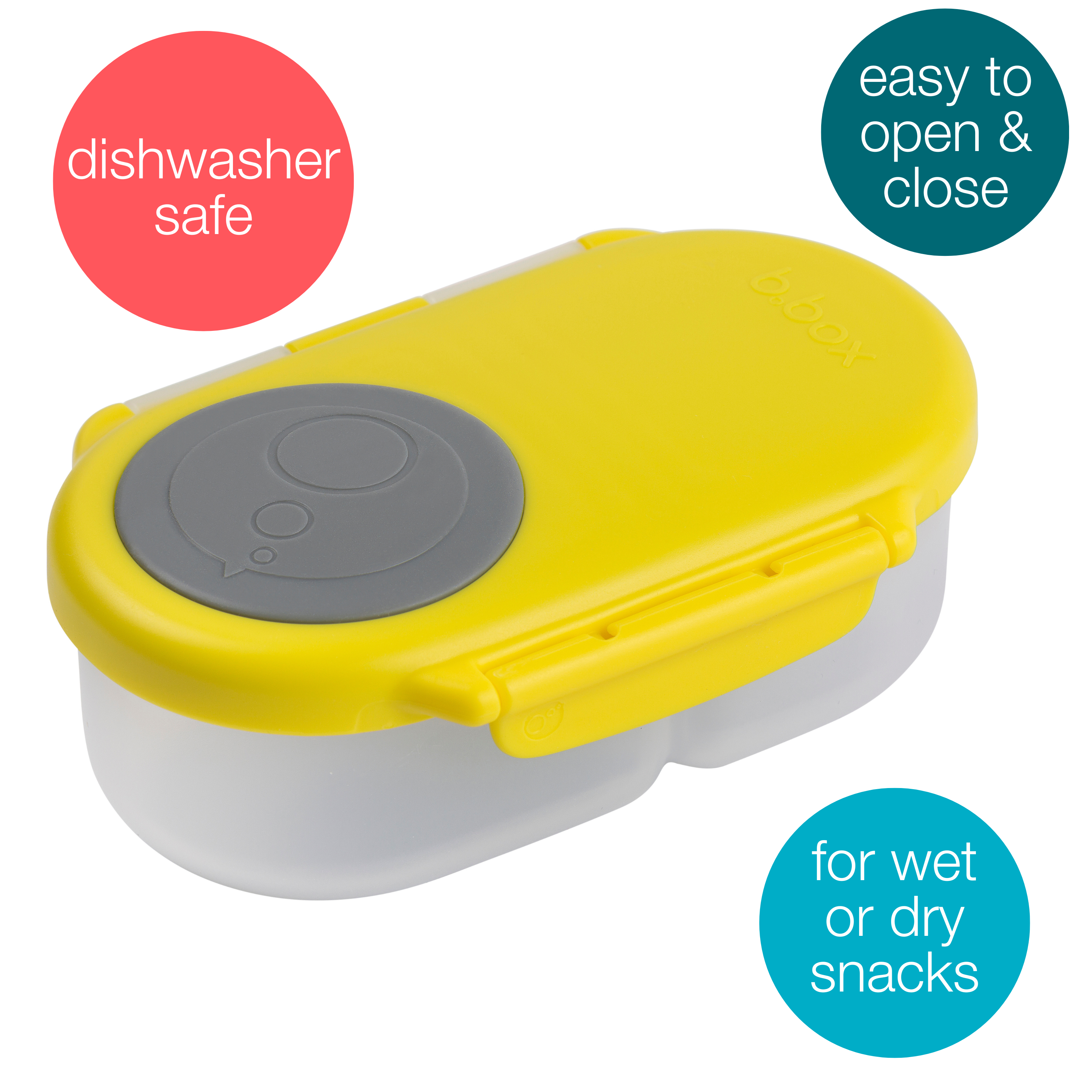 B.Box Snack Box - Lemon Sherbet Yellow Grey